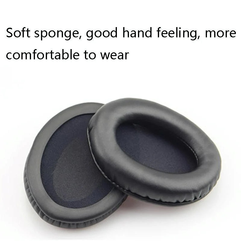 2-Pack Leather Ear Pad Covers For Kingston Cloud Silver Ii Headset - Grid Design-1915197820386807810