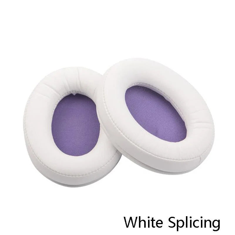 2-Pack Leather Ear Pad Covers For Kingston Cloud Silver Ii Headset - White-1915197982140141569