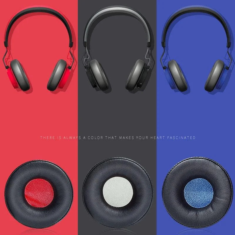 2-Pack Leather Headphone Covers For Jabra Revo Wireless - Black Net-1915198265410850820