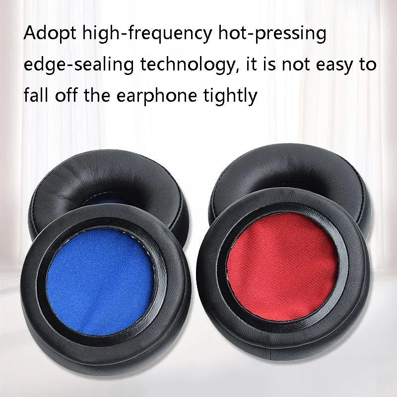 2-Pack Leather Headphone Covers For Jabra Revo Wireless - Black Net-1915198265410850818