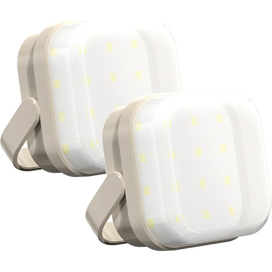 2-Pack LED Night & Emergency Lights - Mini Portable with 3