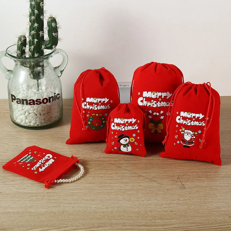 2-Pack Luxury Red Velvet Snowman Christmas Gift