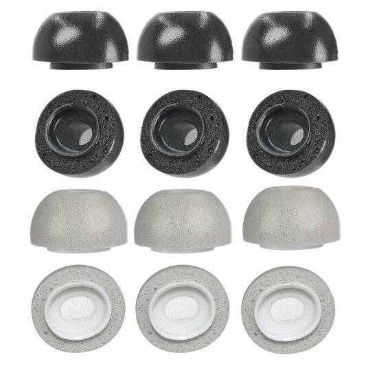 2-Pack Memory Foam Ear Caps For Tws Airpods Pro - Medium Gray-1915197625511055361