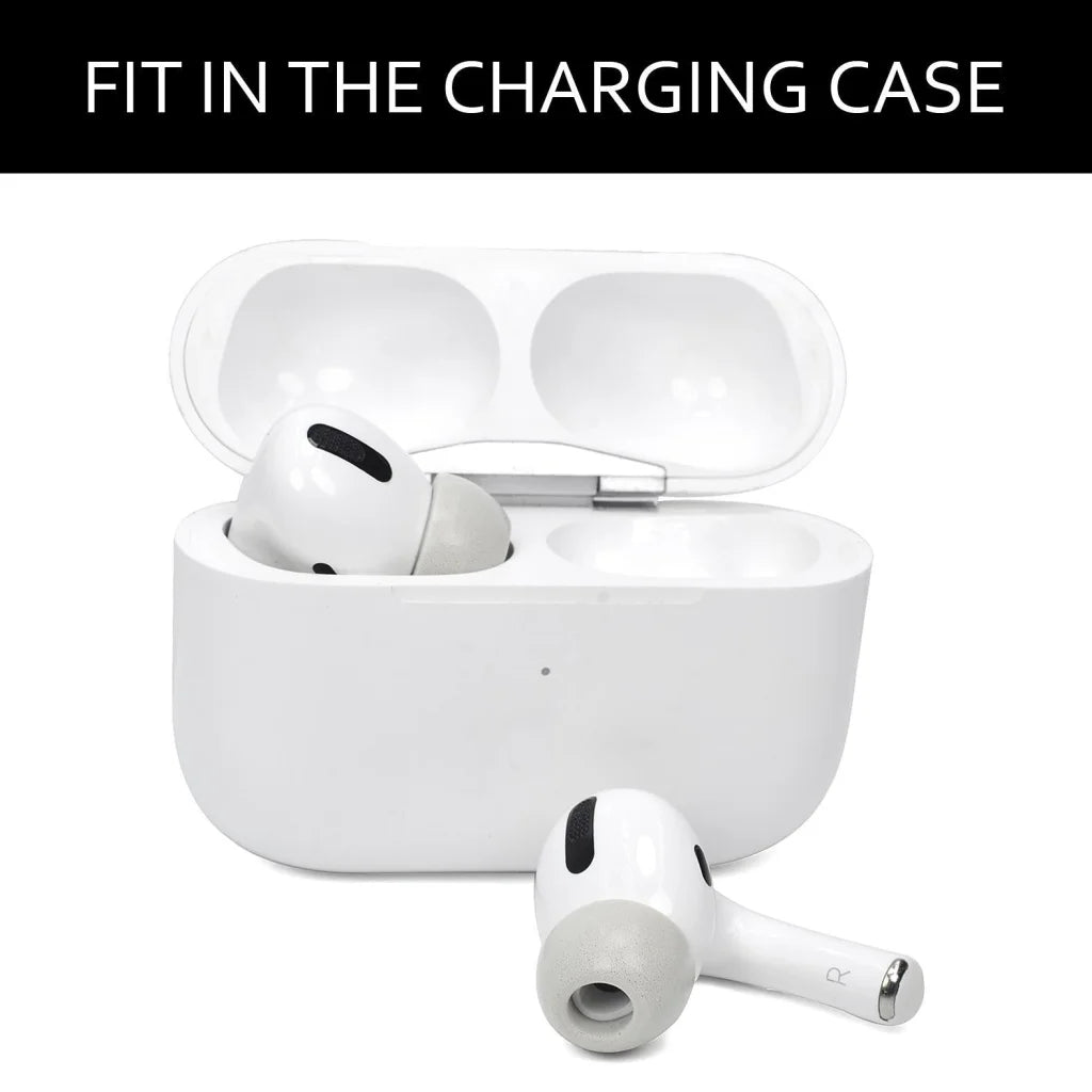 2-Pack Memory Foam Ear Tips For Tws Airpods Pro - Gray Large-1915197805874515972