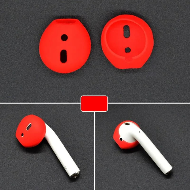 2 Pack Silicone Ear Caps For Apple Airpods