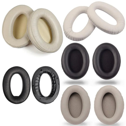 2-Pack Sony Wh-1000Xm2 / Xm3 / Xm4 Headset Covers - Black Lambskin-1915198367282106369