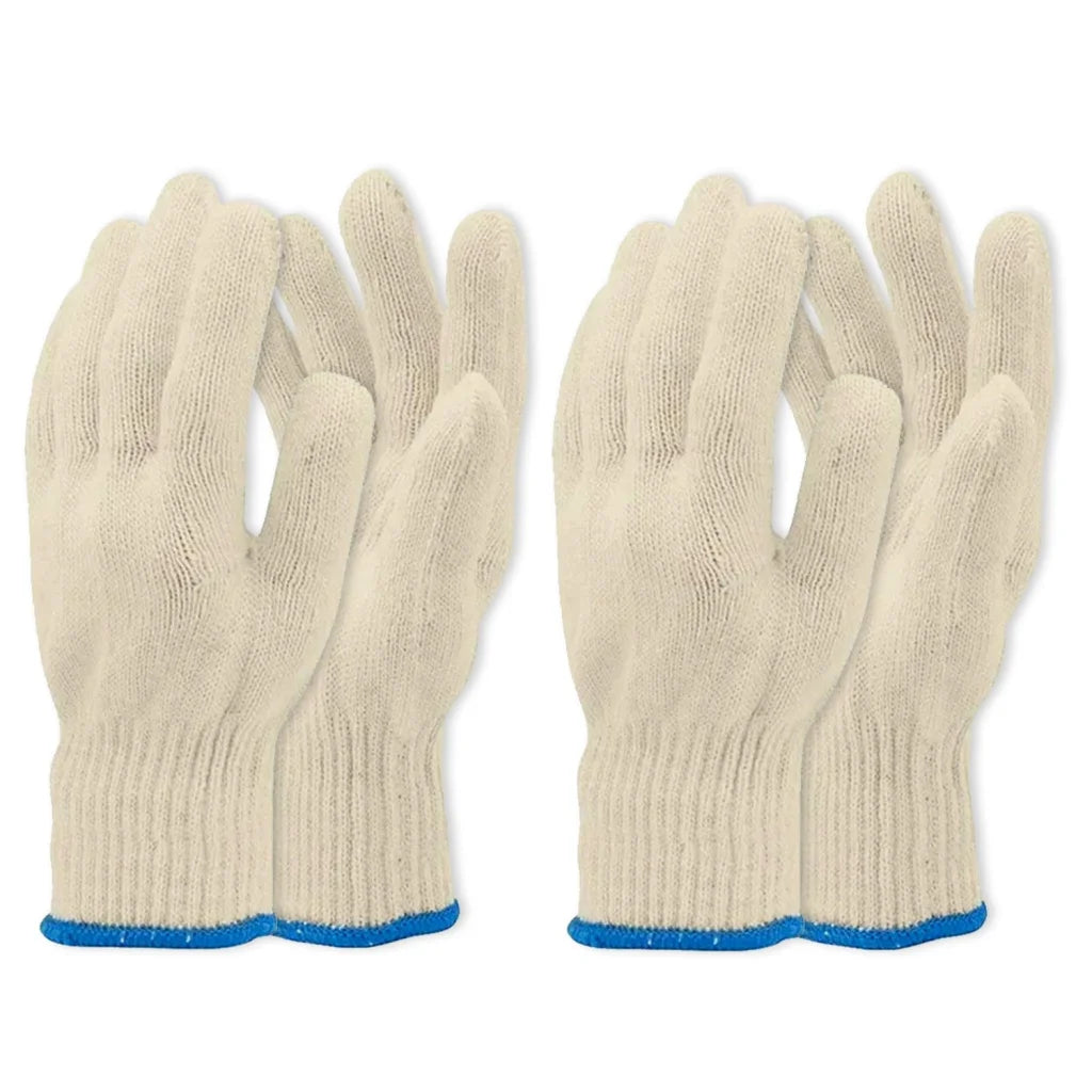 2 Pair 5 Finger Oven with Mitt BBQ Grill Gloves