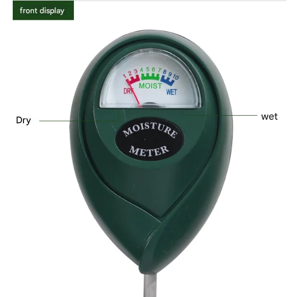 2 Pcs (1 Green + 1 Black) Soil Moisture Meter - Accurate