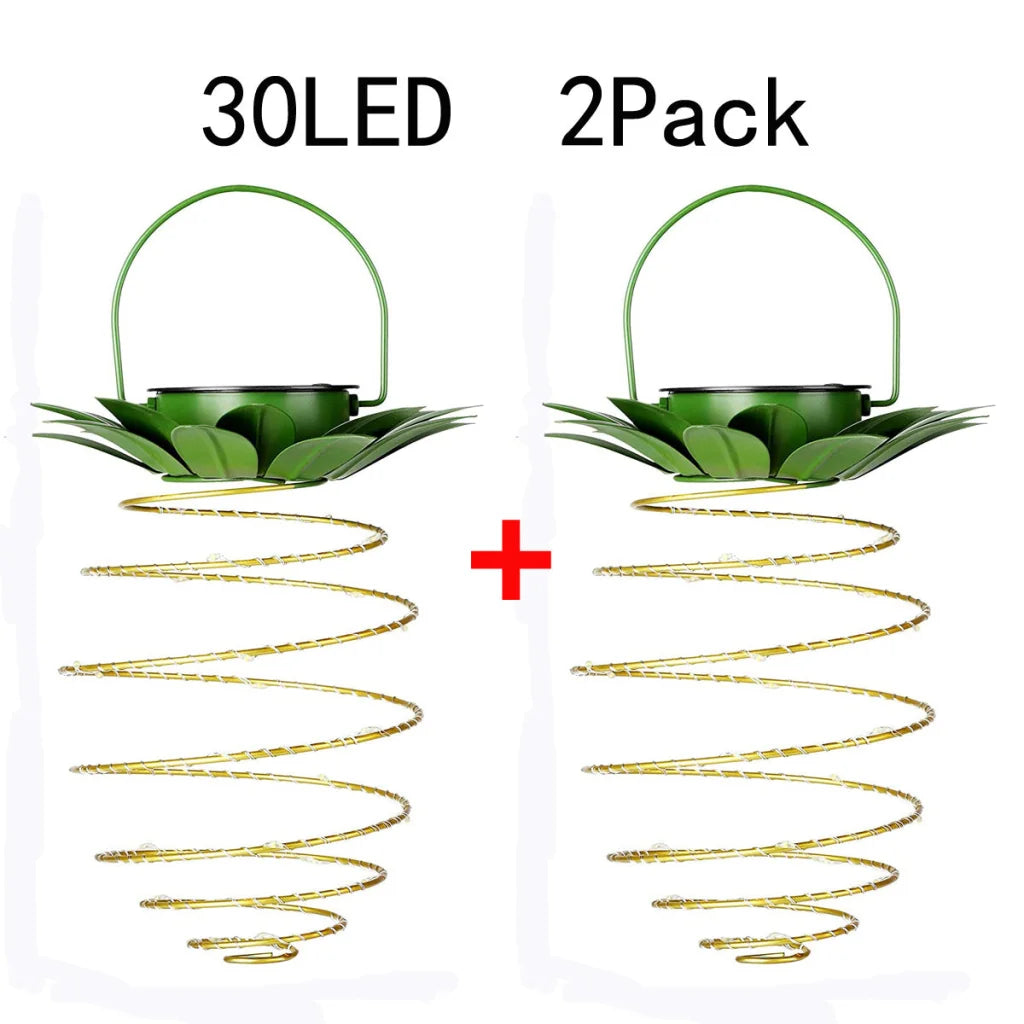 2 Pcs 30 LEDS Solar Pineapple Lantern – Outdoor LED