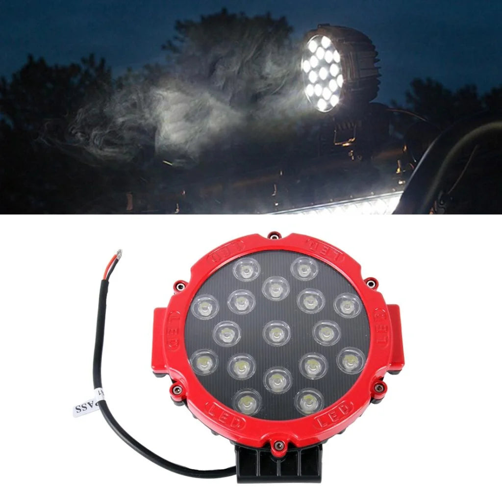 2 Pcs 3500Lm 6500K White Light 17 Led Waterproof Car Boat