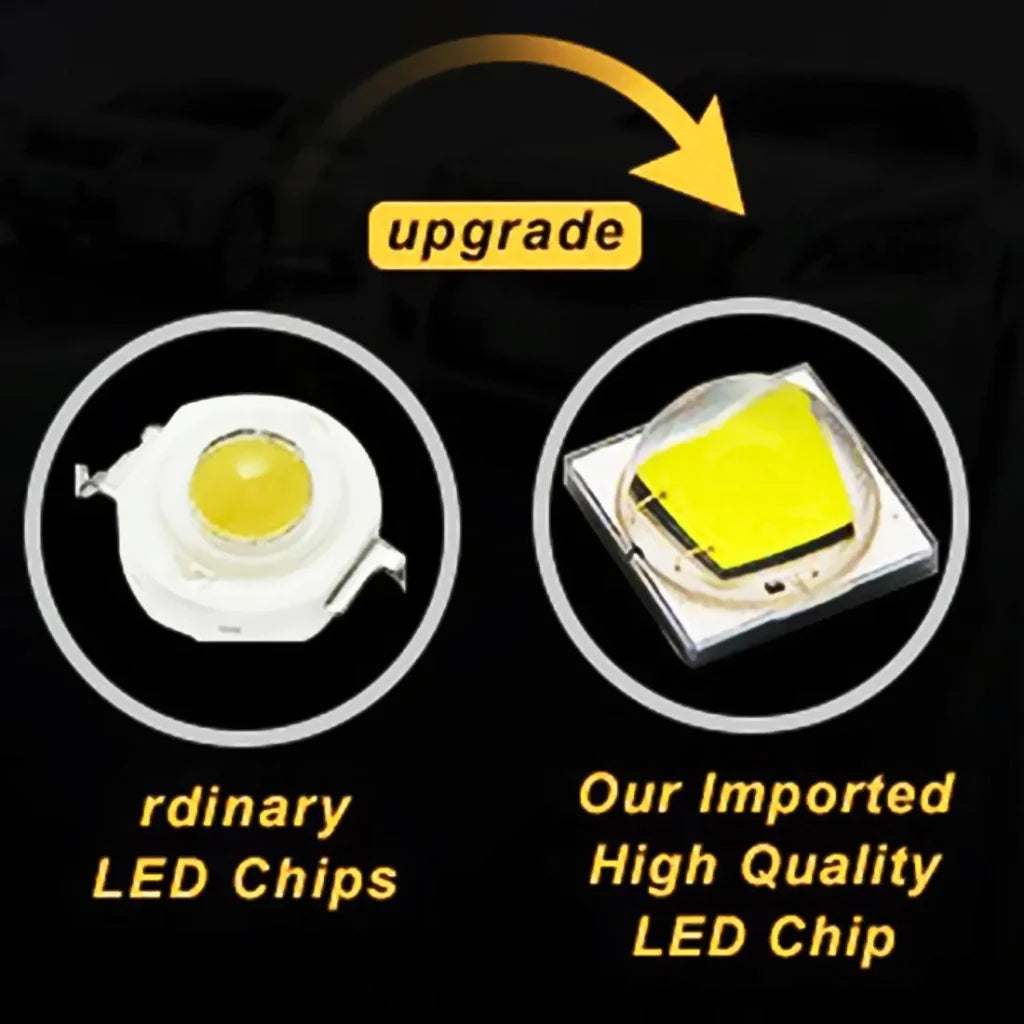 2 Pcs 3500Lm 6500K White Light 17 Led Waterproof Car Boat