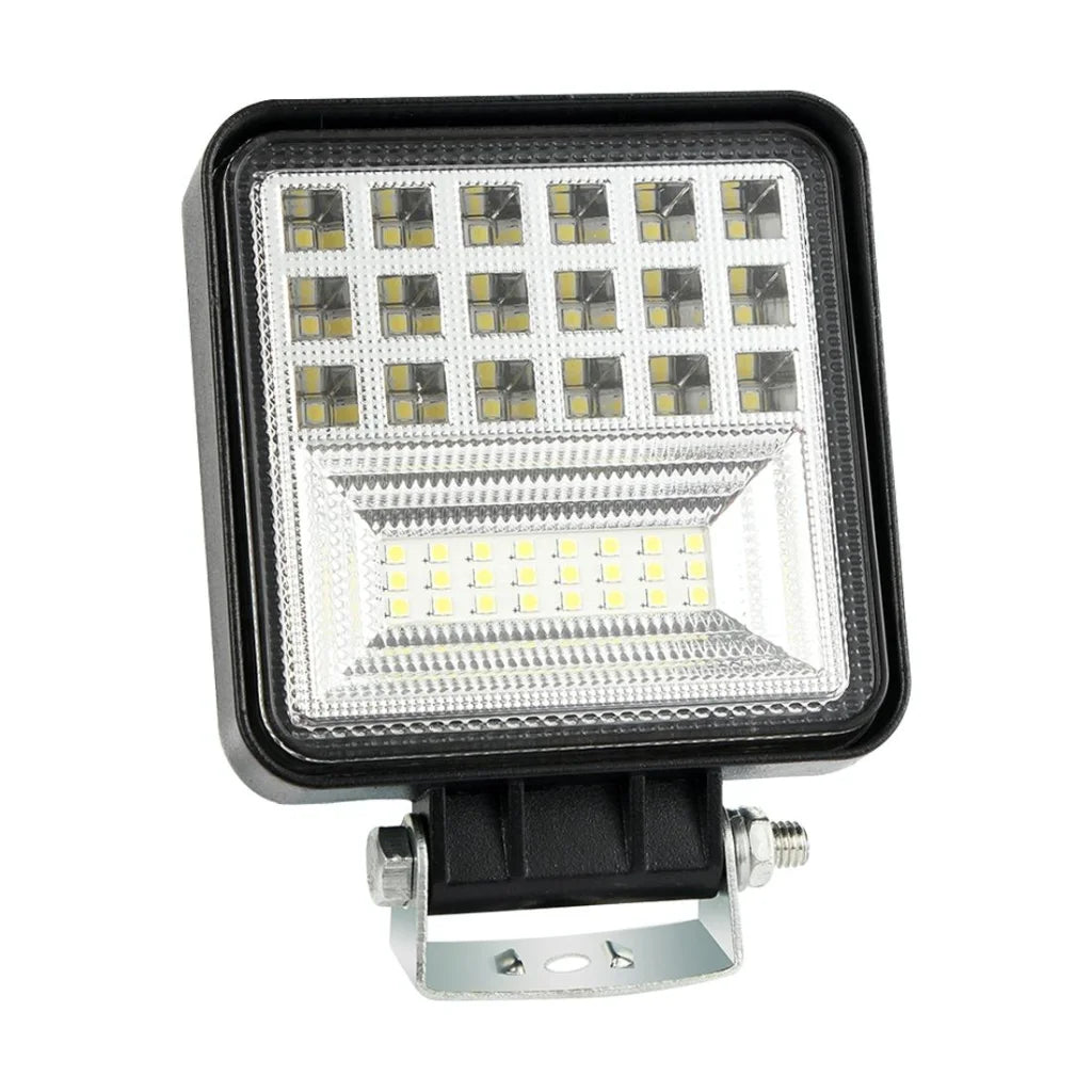 2 Pcs 4 Inch 20W Spot / Flood Light White Light Square