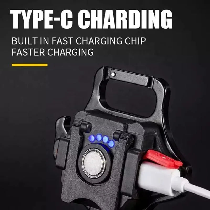 2 pcs Black Mini flashlight for outdoor and self-defense