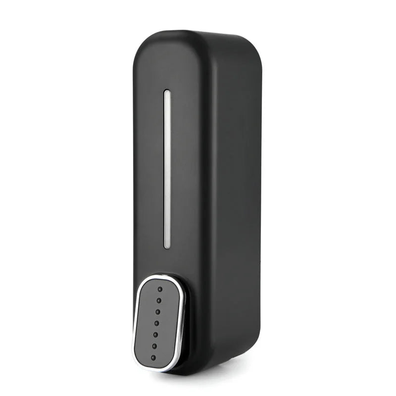 2 Pcs Black Modern Wall-Mounted Press Soap Dispenser