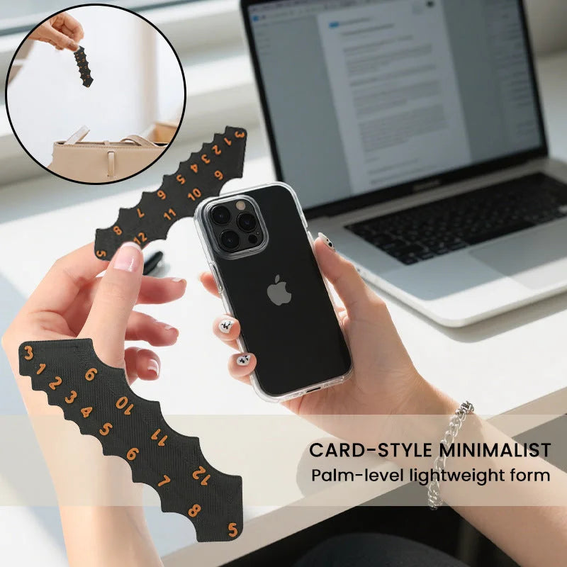 2 Pcs Black Precision Fillet Radius Gauge - Compact Plastic