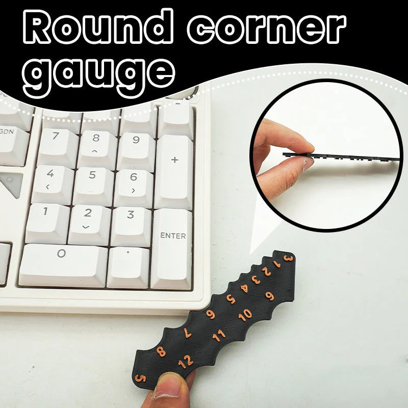 2 Pcs Black Precision Fillet Radius Gauge - Compact Plastic