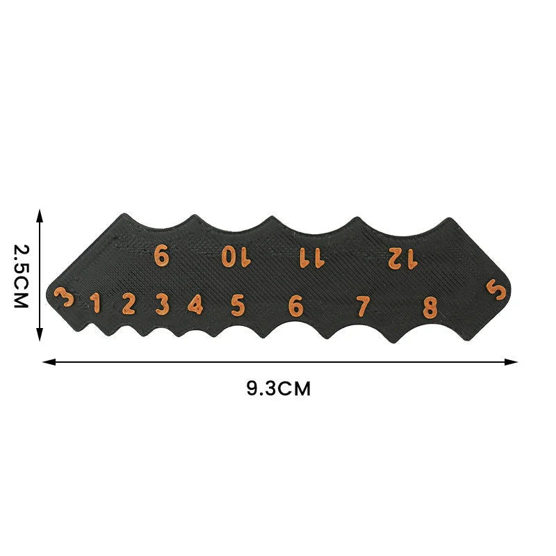 2 Pcs Black Precision Fillet Radius Gauge - Compact Plastic