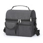 2 Pcs Black Premium Double Layer Insulated Lunch Bag - 8.4L
