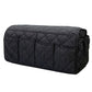 2 Pcs Black Quilted Sofa Armrest Organizer Caddy