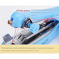 2 Pcs Blue Portable Mini Handheld Sewing Machine - Manual
