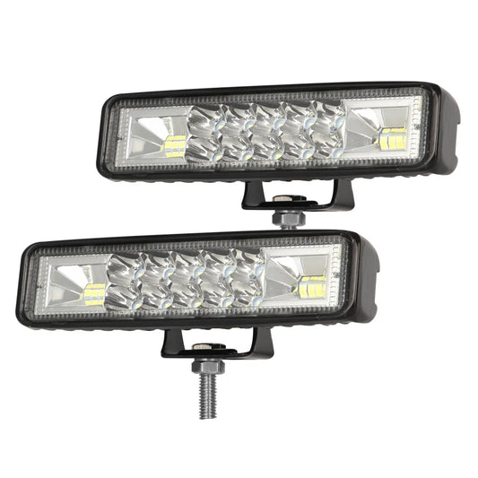 2 Pcs Car 6 Inch Dual - Row Mixed Light Strip Lamp