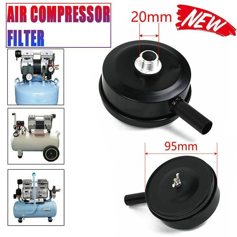 2 Pcs Compressor Male Threaded 20Mm Air Intake Silencer