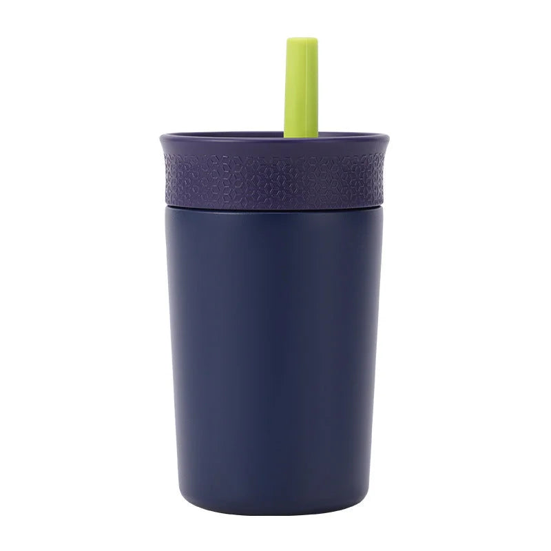 Set Of Two Dark Blue 12oz Insulated Tumbler