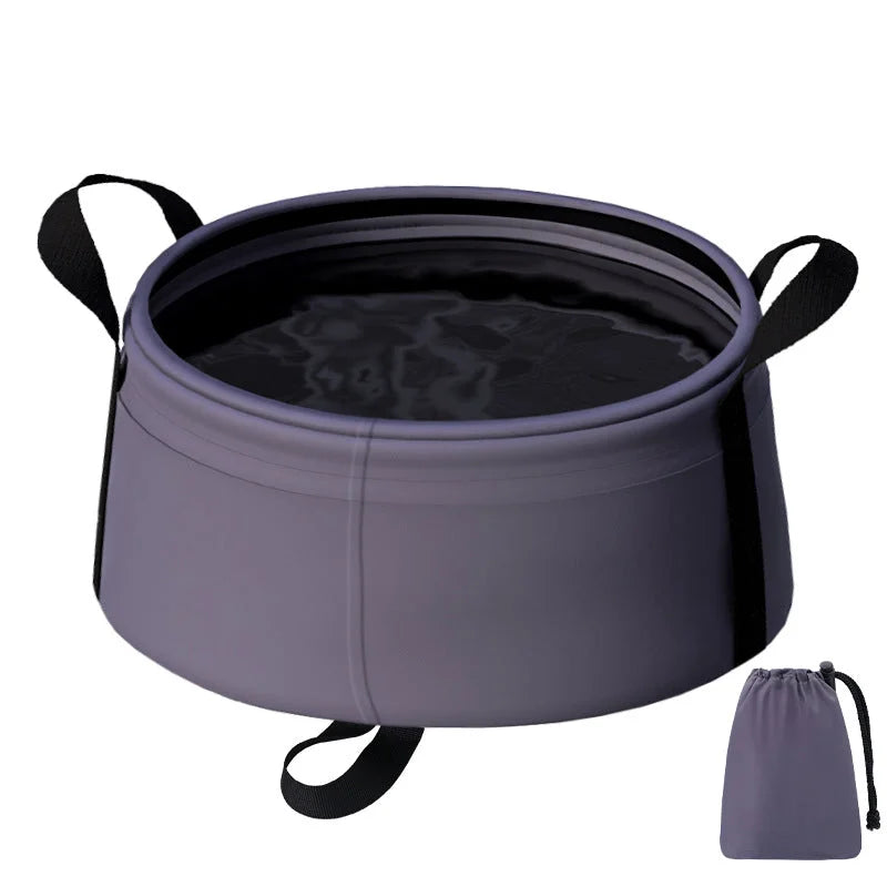 2 Pcs Dark Purple Ultra-Lightweight Collapsible Travel