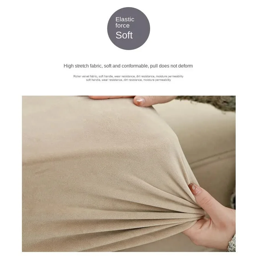 2 Pcs Green Elegant Polyester Sofa Cover - Full Protection