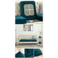 2 Pcs Green Elegant Polyester Sofa Cover - Full Protection