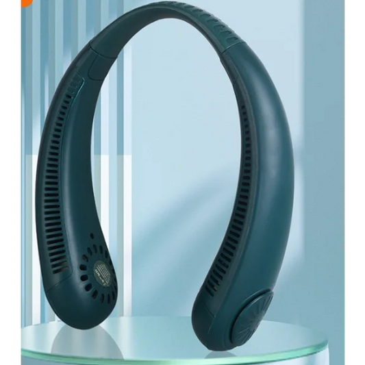 2 PCS Green Portable Neck Fan - Hands-Free Personal Fan