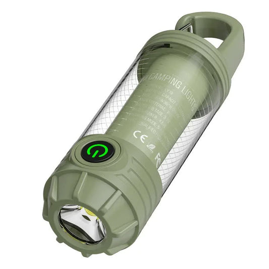 2 PCS Green Portable Outdoor Camping Light with 6 Modes &