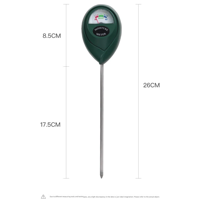 2 Pcs Green Soil Moisture Meter - Accurate Plant Water
