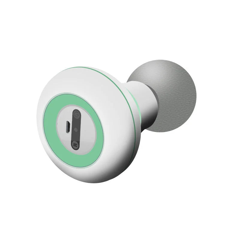 2 Pcs Grey And Green Mini Massage Gun - 6-Speed Muscle
