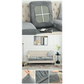 2 Pcs Grey Elegant Polyester Sofa Cover - Full Protection