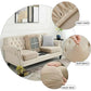 2 Pcs Grey Elegant Polyester Sofa Cover - Full Protection