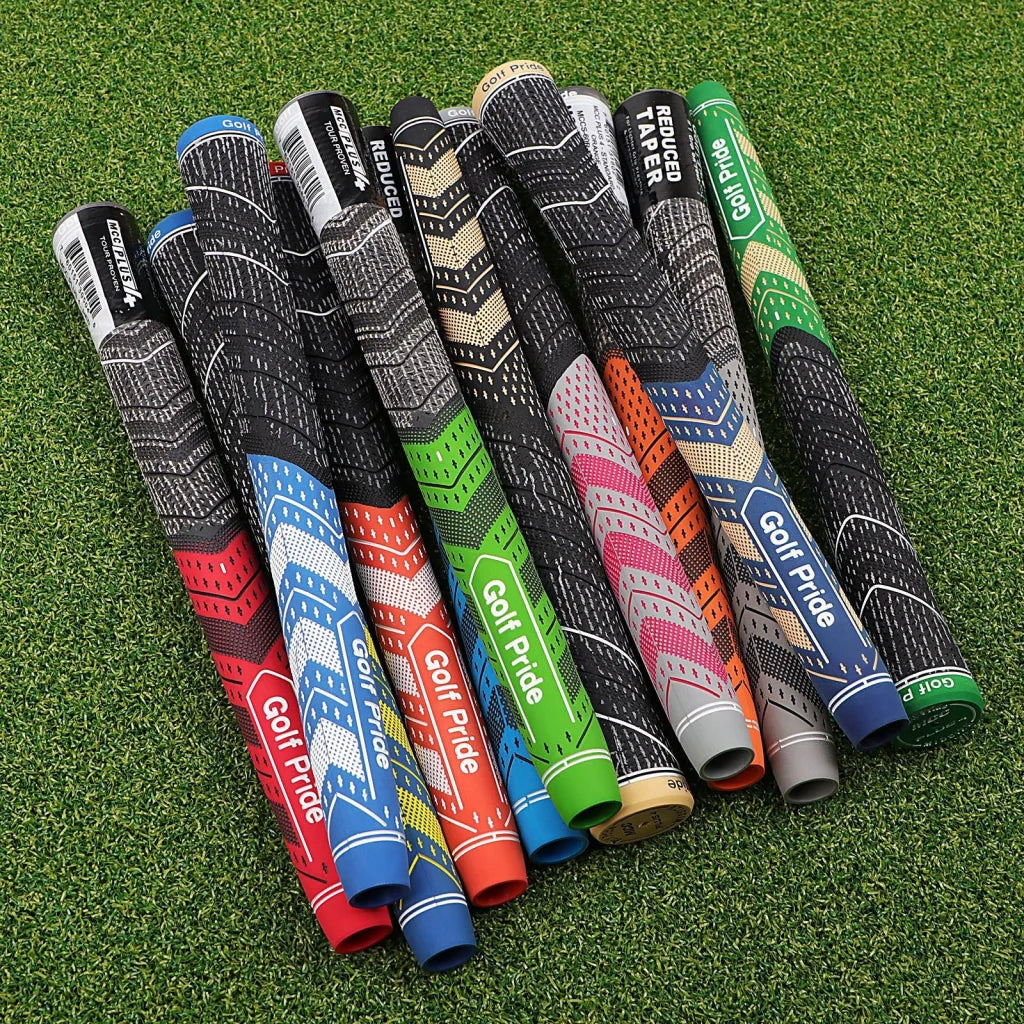 2 Pcs Grey MCC PLUS4 Midsize Golf Grip - Rubber and Cotton