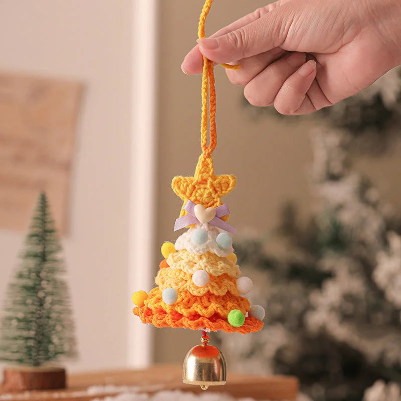 2 Pcs Handmade Crochet Christmas Tree Ornament - Plush
