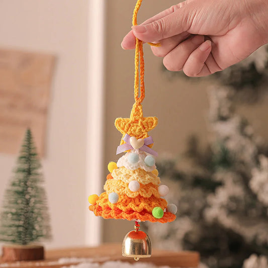 2 Pcs Handmade Crochet Christmas Tree Ornament - Plush