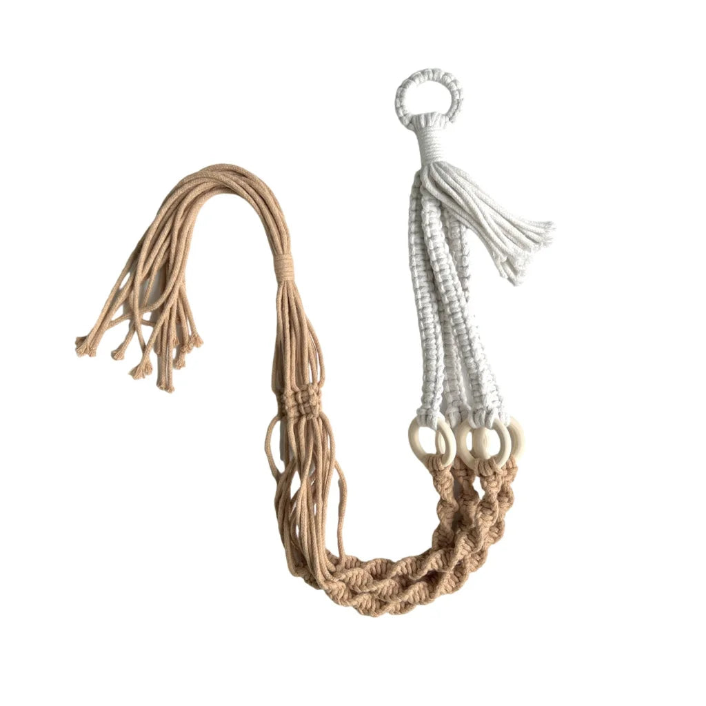 2 pcs Handwoven Plant Hanger-Cotton Rope Hanging Planter