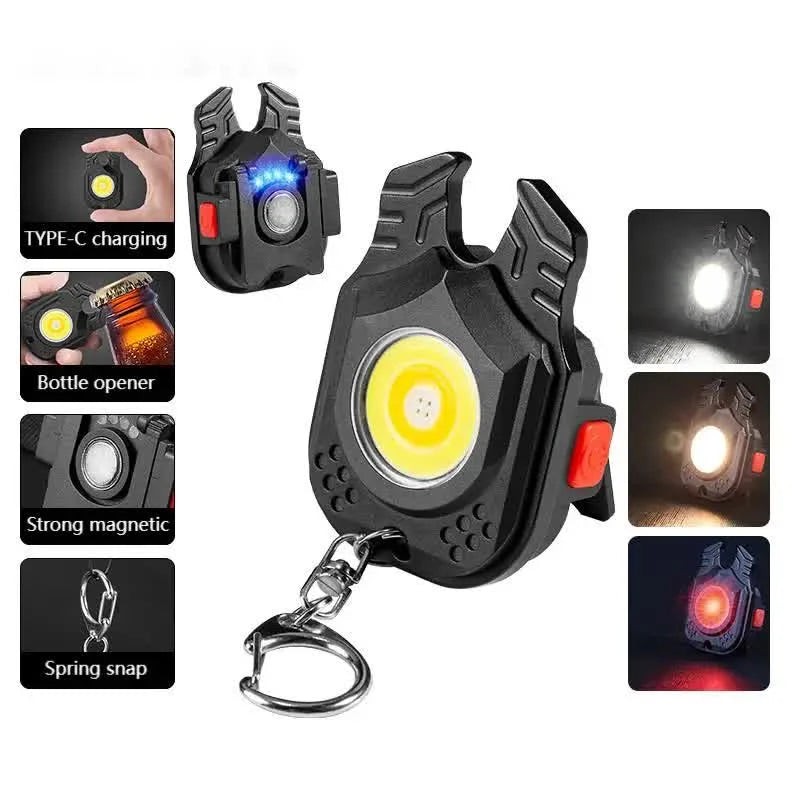 2 pcs Horn Mini flashlight for outdoor and self-defense