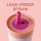 2 Pcs Light Blue 12oz Insulated Tumbler with Straw - 304