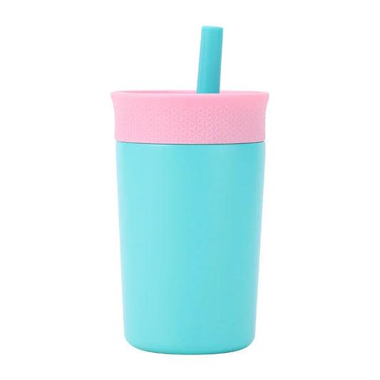 Set Of Two Light Blue 12oz Insulated Tumbler
