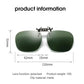 2 Pcs Night Vision Yellow Polarized Clip-On Sunglasses