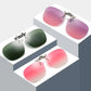 2 Pcs Night Vision Yellow Polarized Clip-On Sunglasses