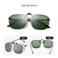 2 Pcs Night Vision Yellow Polarized Clip-On Sunglasses