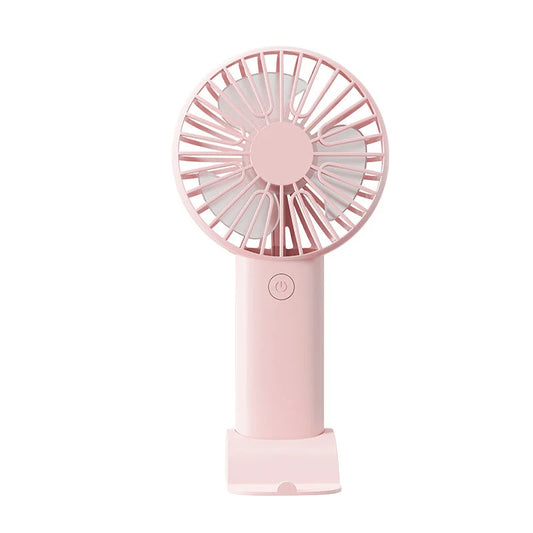 2 PCS Pink Portable USB Fan - 3 Speed Settings - Perfect