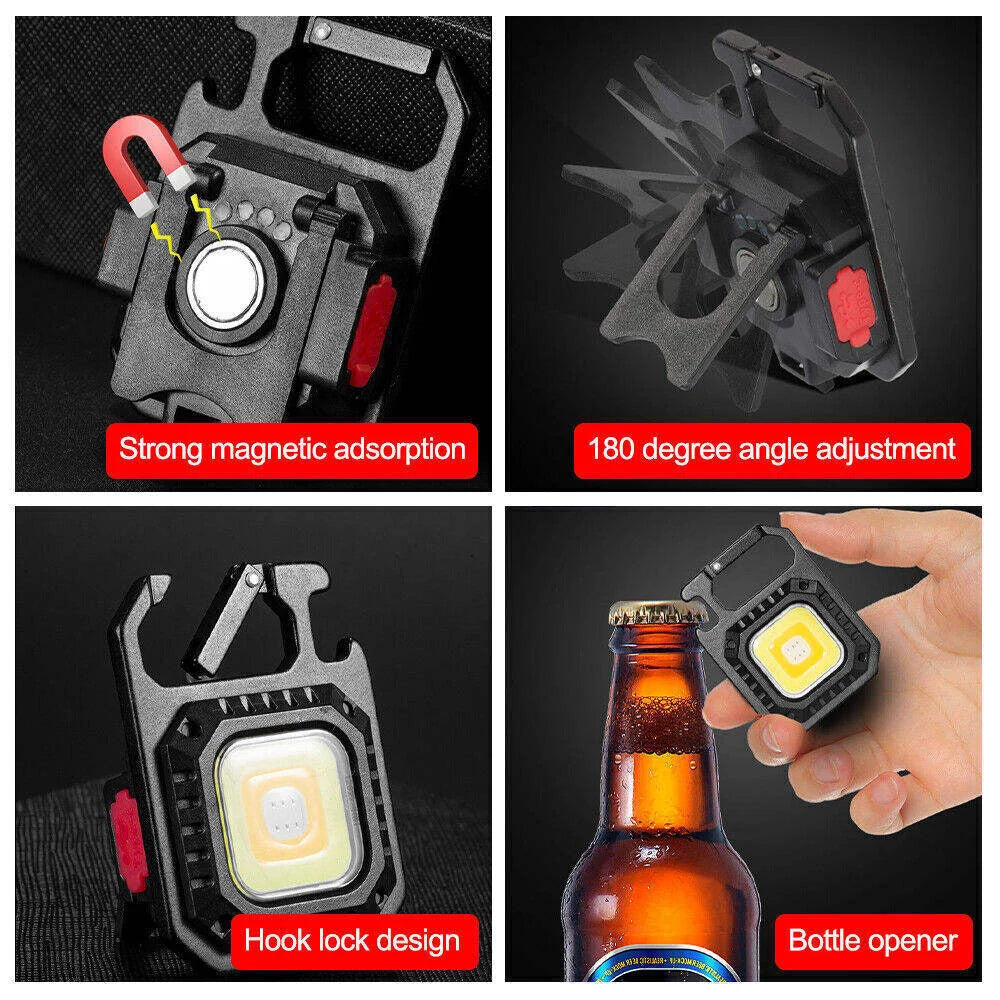 2 pcs Rectangle Mini flashlight for outdoor