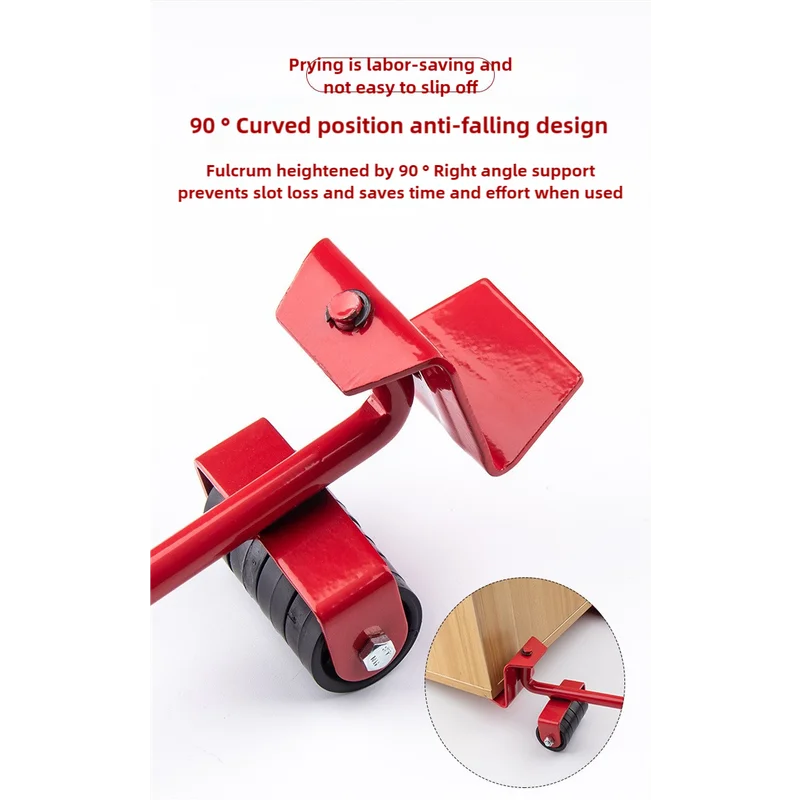 2 Pcs Red Heavy Duty Furniture Moving System Sliding Dolly