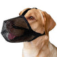 2 Pcs Size M Black Breathable Mesh Dog Muzzle
